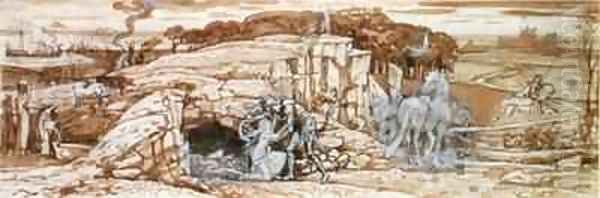 Study for The Laidley Worm of Spindleston Heugh - view 1