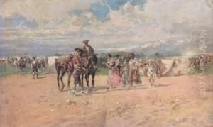 Una Feria Andaluza by Baldomero Galofre Y Gimenez