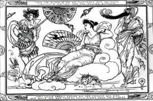 Then The Queen of the Air Fluttered into The Room by Walter Crane