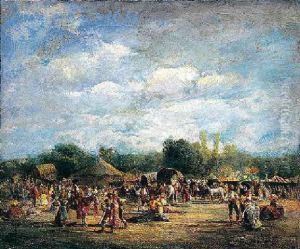 Feria Andaluzia by Baldomero Galofre Y Gimenez