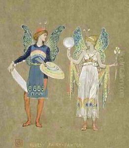 Elves and Fairy Painters by Walter Crane