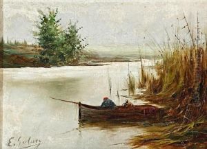 Paisaje Lacustre by Enrique Galwey Y De Garcia