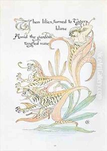 When lilies turned to Tiger Blaze by Walter Crane