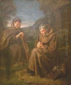 Two Monks In Prayer