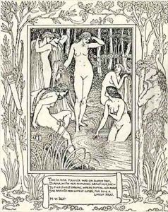 Diana and her nymphs by Walter Crane