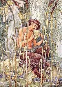 Sweet piercing sweet was the music of Pans pipe by Walter Crane