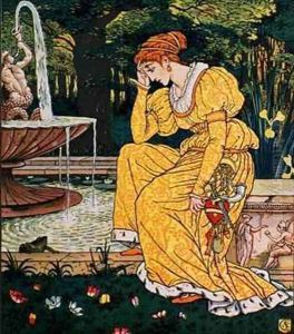 Frog Prince and the Maiden by Walter Crane