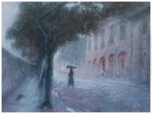 Via Della Bassata A Livorno Anni 20 by Raffaello Gambogi