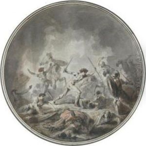 Scene De Bataille by Jacques Gamelin