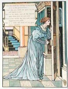 Illustration for Bluebeard by Walter Crane
