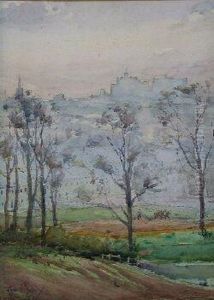 Panoramic View Of Edinburgh by Andrew Archer Gamley
