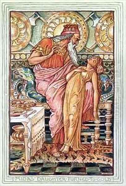 King Midas and his Daughter Turned to Gold - view 1