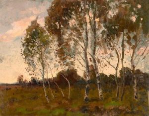 Birkenwald. by Otto Gampert