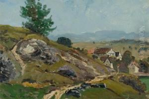 Dorflandschaft by Otto Gampert
