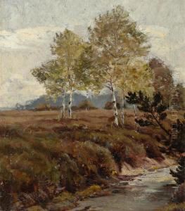 Flusslandschaft by Otto Gampert