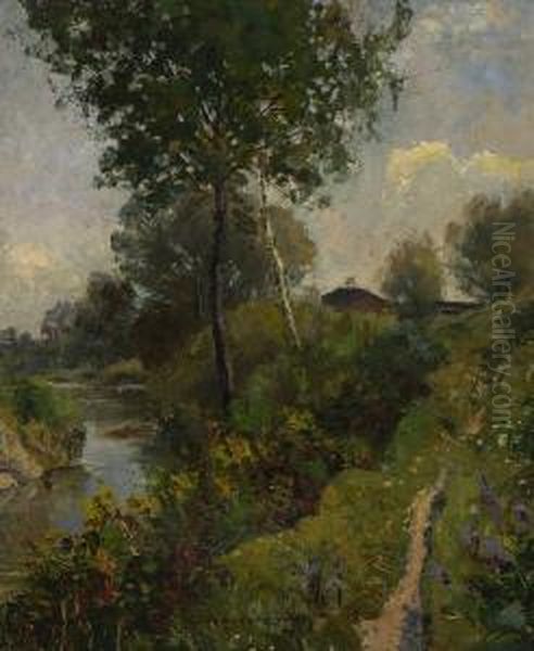 Sommerliche
Bachlandschaft. - view 1