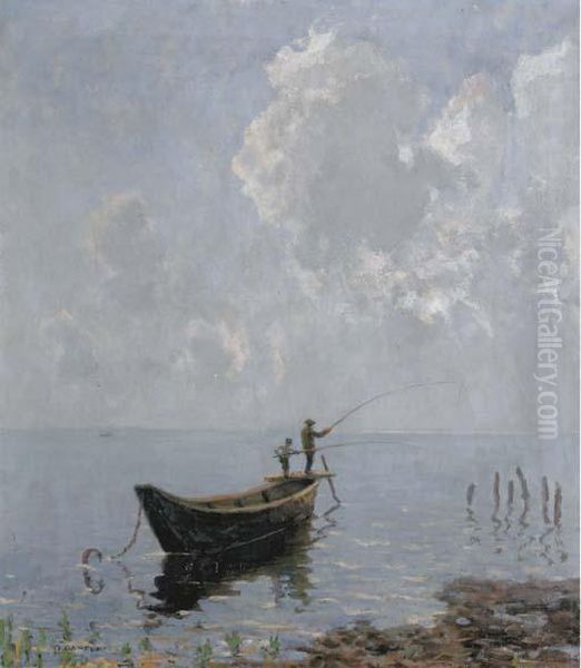 Fishermen In A Bay - view 1