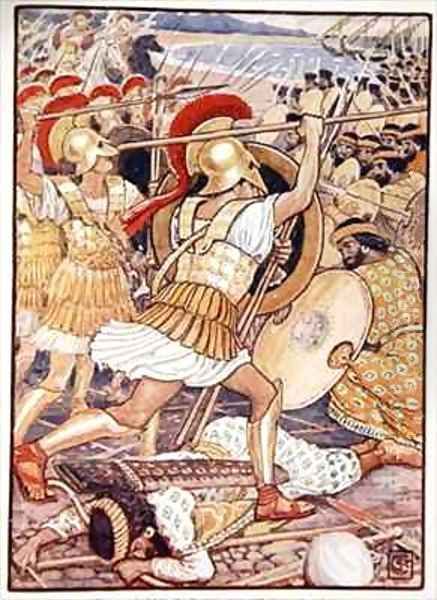 They Crashed into the Persian Army with Tremendous Force - view 1