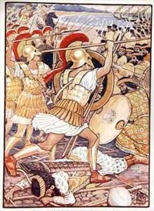 They Crashed into the Persian Army with Tremendous Force