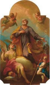 Ascensione Di San Giuseppe by Ubaldo Gandolfi