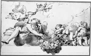 Figurliche Studien Fur Ein by Ubaldo Gandolfi