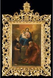 The Madonna And Child Enthroned With Saint Anthony Abbot And Possibly Saint Jerome