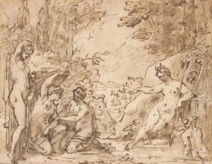 Black Lead, Pen And Brown Ink, Brown Wash Black Lead, Pen And Brown Ink, Brown Wash