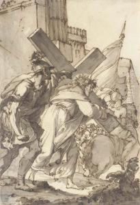 Christ On The Way To Calvary by Ubaldo Gandolfi
