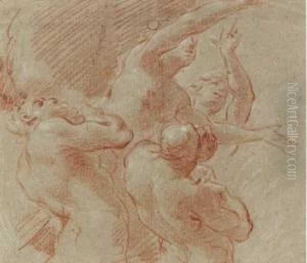 Standing Nymphs And Satyrs - view 1