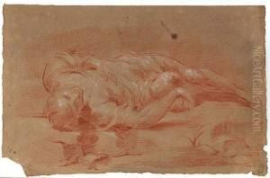 Study Of A Young Man Lying On His Back