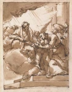 The Madonna And Child With Saint Gaetano Of Thiene