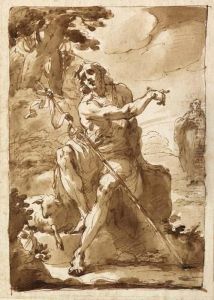 The Baptist In The Desert Pointing To Christ