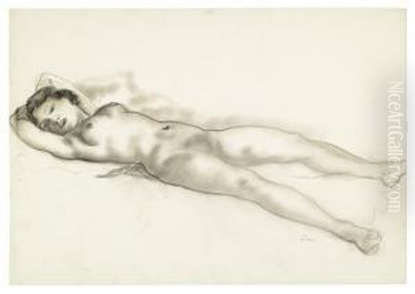 Reclining Female Nude. - view 1