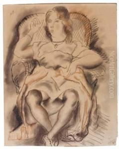Seated Woman by Emil Ganso