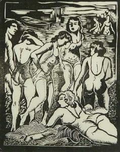 Bathers At The Lake