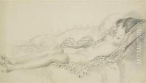 Reclining Nude by Emil Ganso