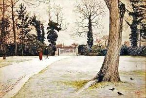 Yew Tree Farm Brundish Farm Suffolk by Walter Crane