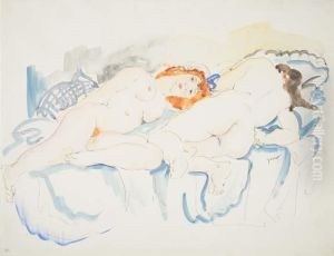 Two Female Nudes by Emil Ganso