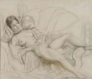 Reclining Nude by Emil Ganso