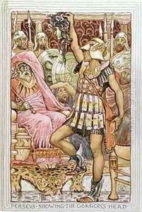 Perseus showing the Gorgons head by Walter Crane