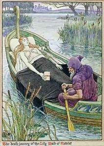 The Death Journey of the Lily Maid of Astolat 2 by Walter Crane