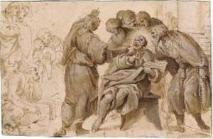 The Denial Of St. Peter by Lorenzo Garbieri Il Nepote