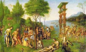 The Reign of Comus (begun by Mantegna, most work done by Costa after Mantegna's death)