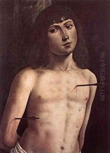 St Sebastian 1490-91 by Lorenzo Costa