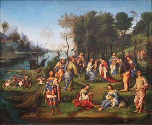 The Garden Of The Peaceful Arts (or Allegory Of The Court Of Isabelle D'Este) by Lorenzo Costa