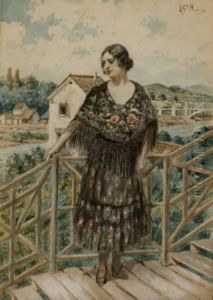 Dama En La Escalera by Antonio Garcia Mencia