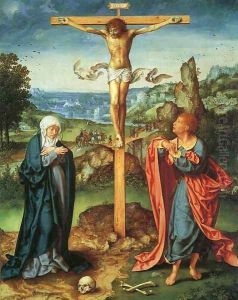 Crucifixion, 1525 by Joos Van Cleve