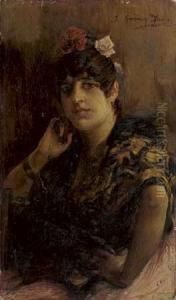 Portrait D'une Andalouse by Jose Garcia Ramos