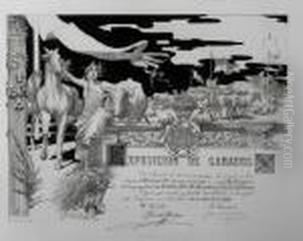 Diploma Para La Exposicion De Ganados De 1898 - view 1