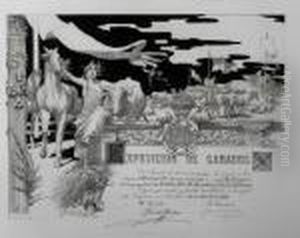 Diploma Para La Exposicion De Ganados De 1898 Diploma Para La Exposicion De Ganados De 1898